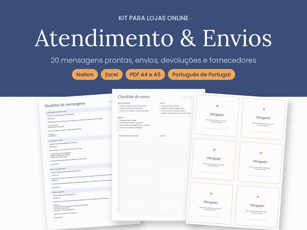 Atendimento e Envios