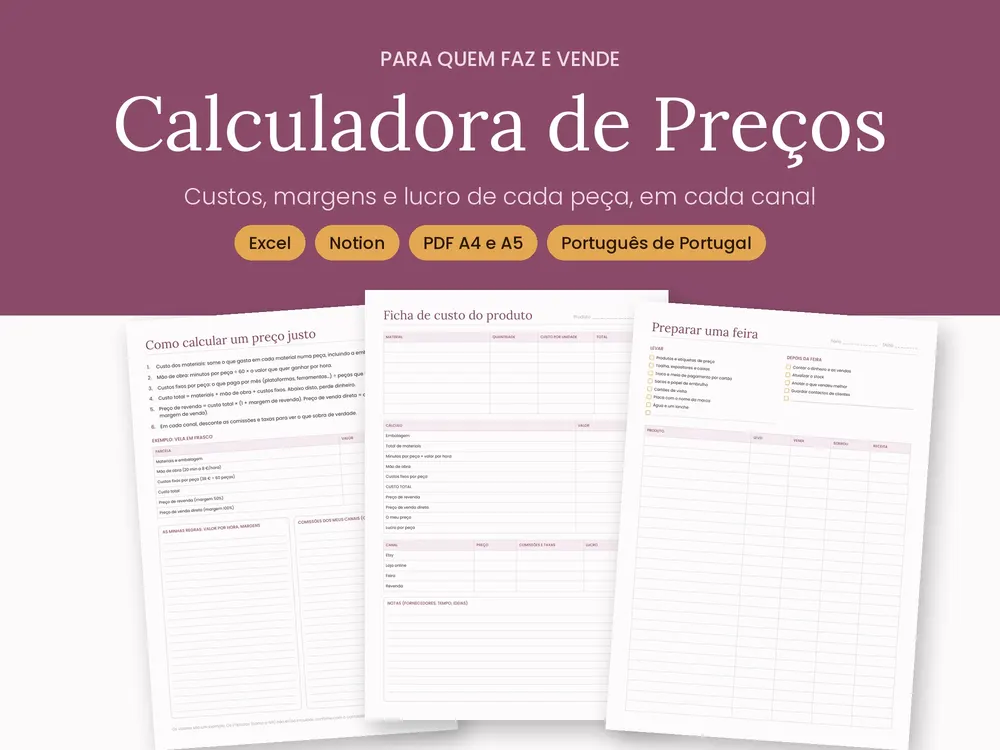 Calculadora de Preços e Custos