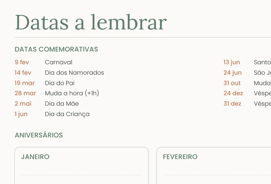 2027 Diary (Portugal)