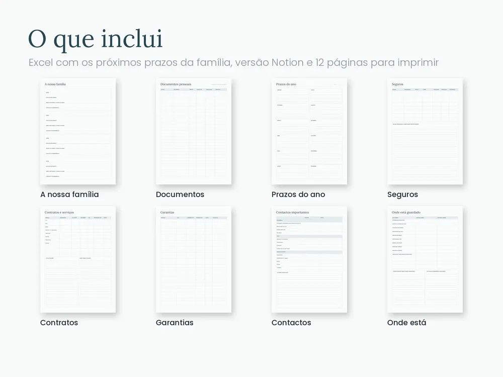 Documentos e Prazos da Família: O que inclui