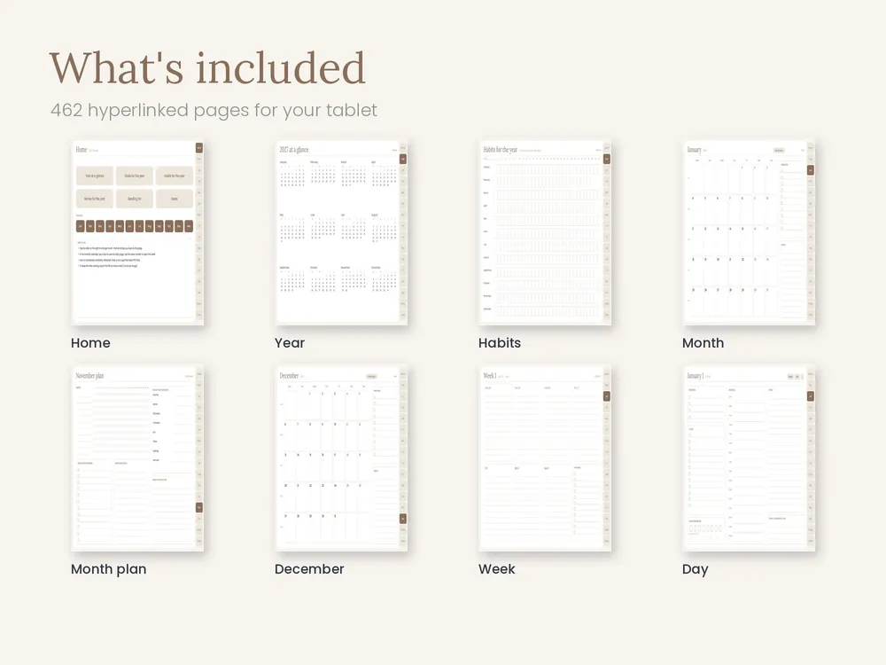 2027 Digital Planner: O que inclui