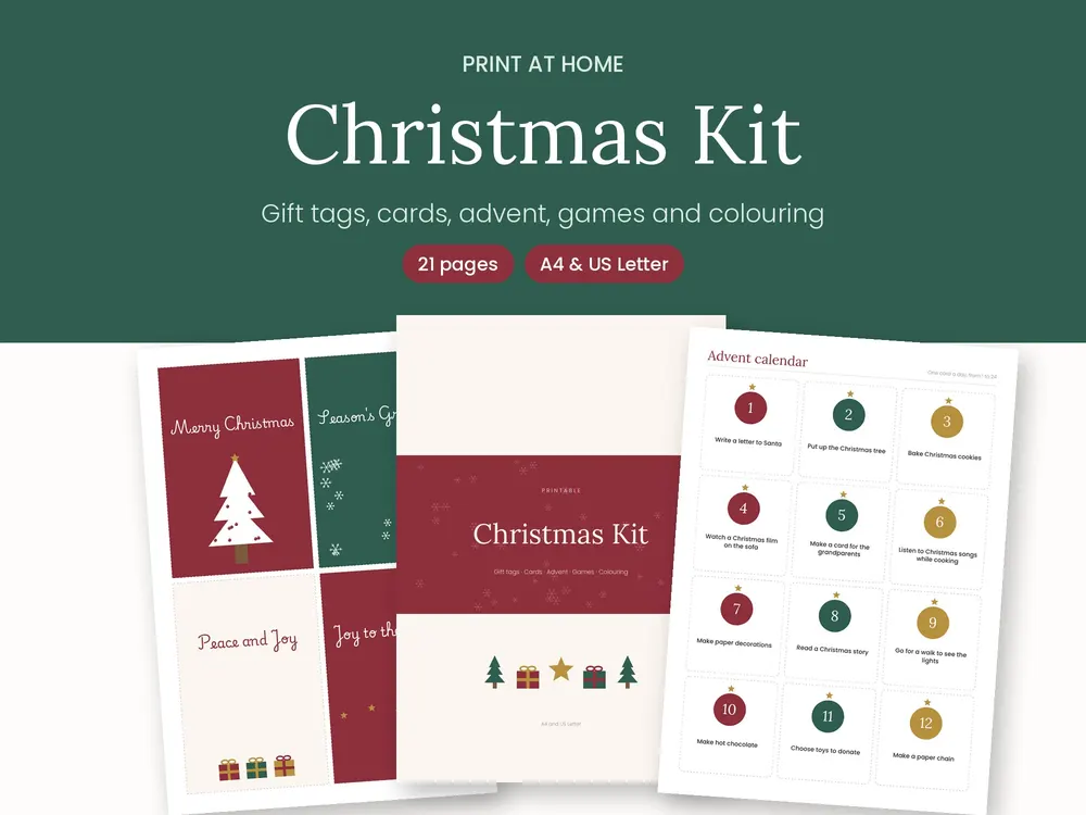 Christmas Printables Kit