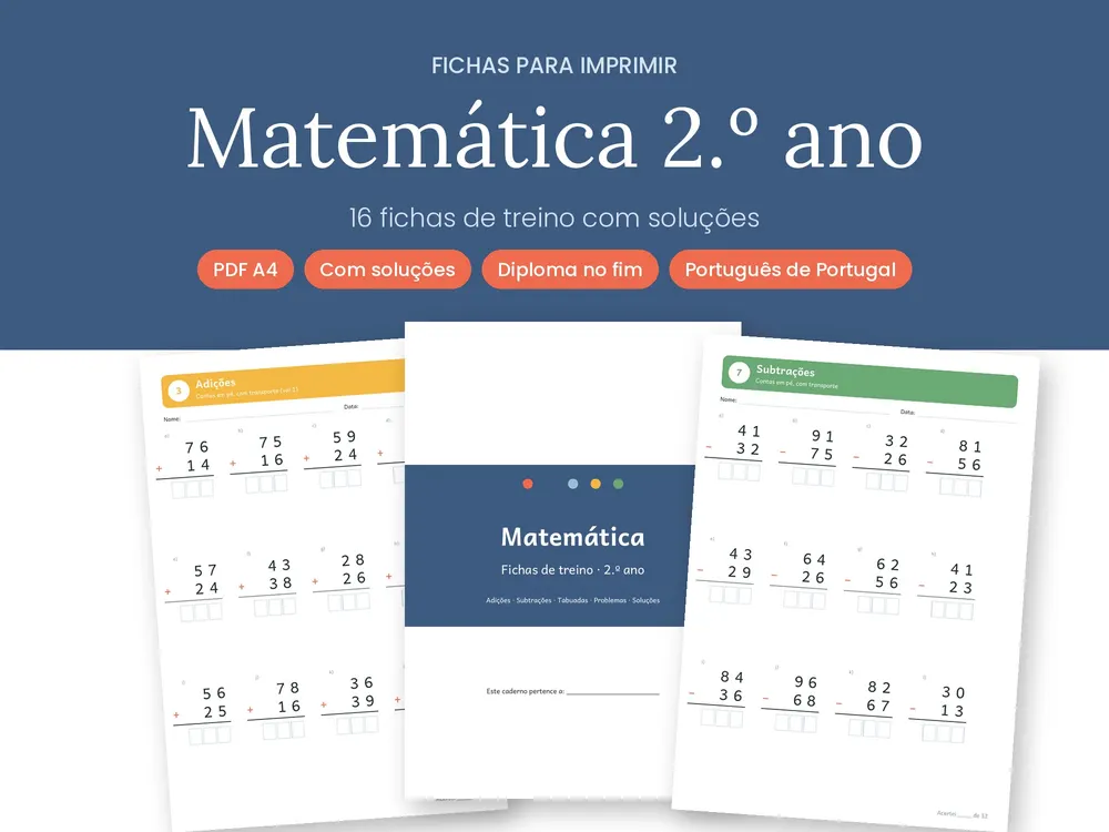 Fichas de Matemática 2.º Ano