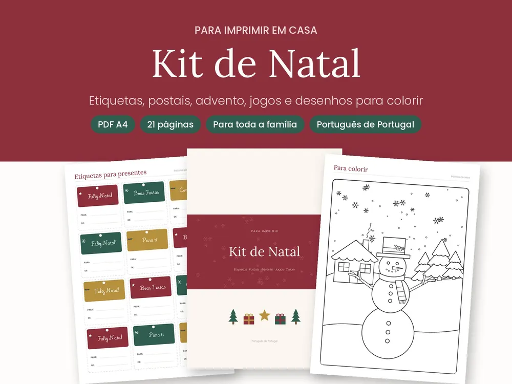 Kit de Natal para Imprimir