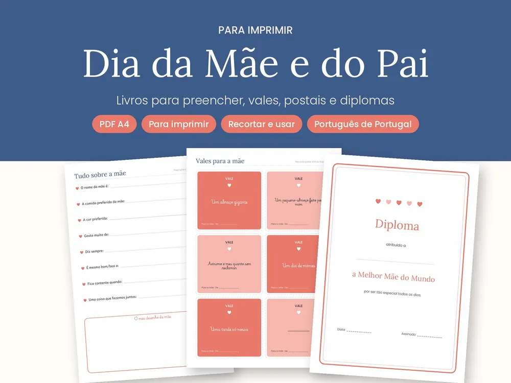 Kit Dia da Mãe e Dia do Pai