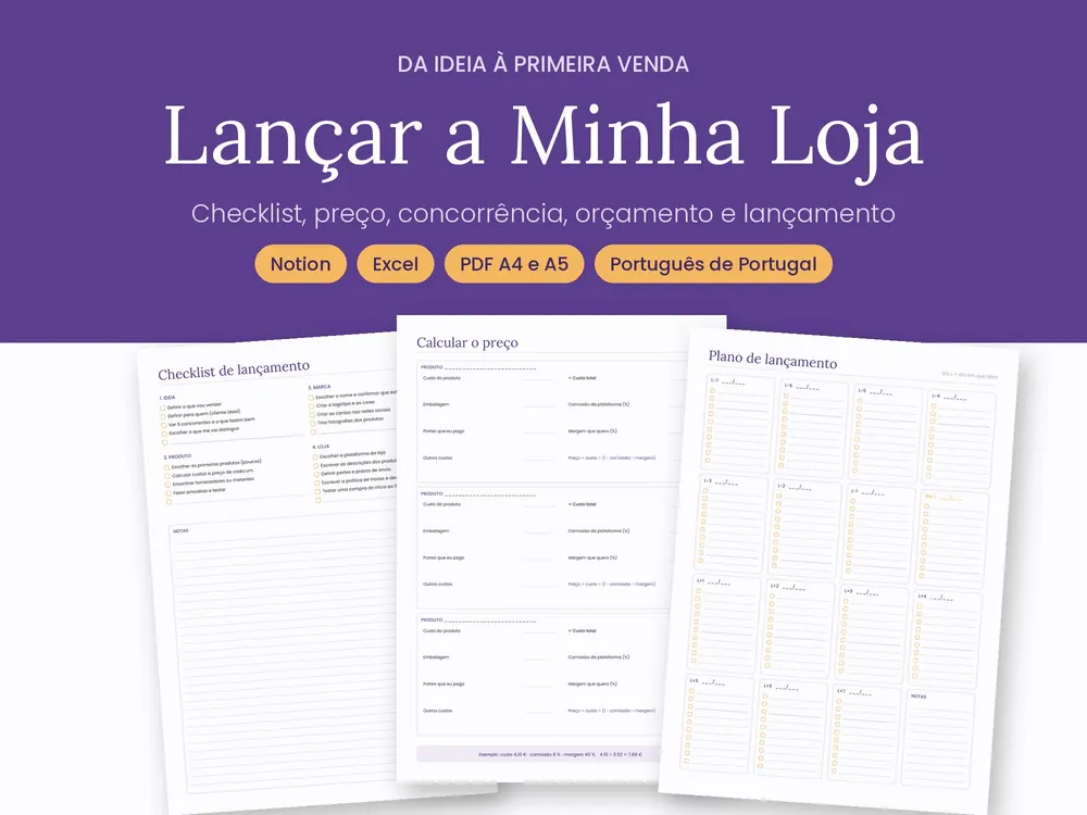 Lançar a Minha Loja Online