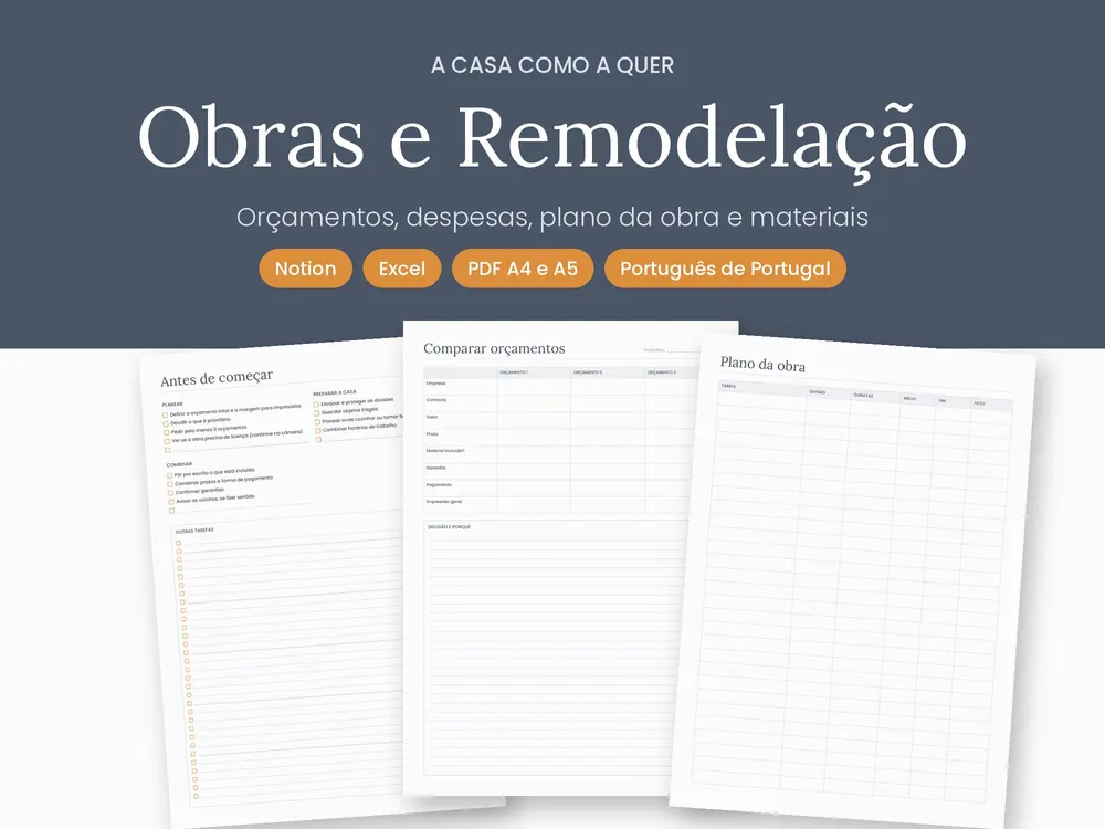 Obras e Remodelação