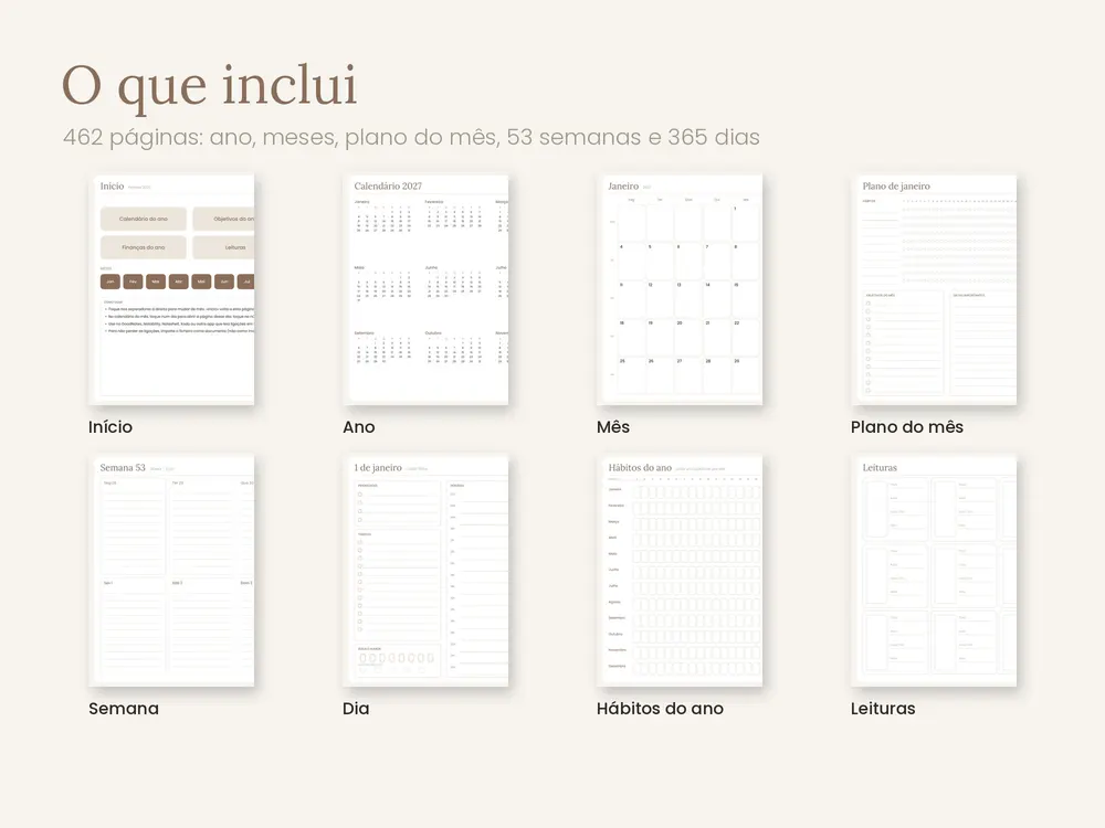 Planner Digital 2027: O que inclui